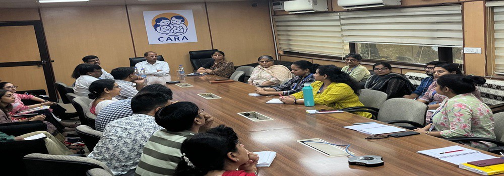 Secretary, WCD, Shri Indevar Pandeys visit to CARA office on 12 sept 2023